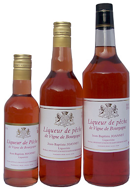 Liqueur de pêche de vigne de Bourgogne