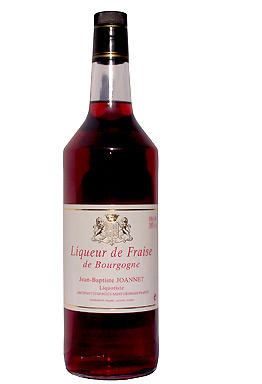 Liqueur de fraise of burgundy